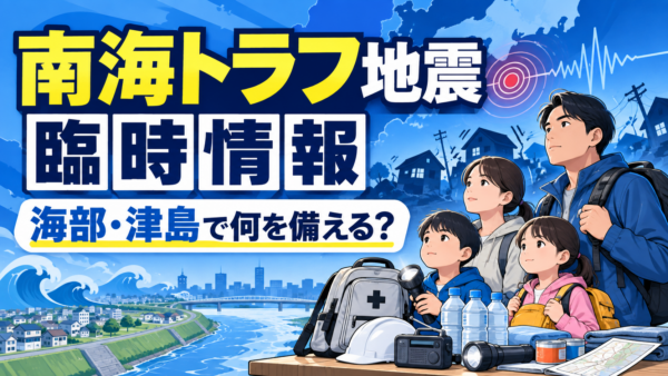 南海トラフ地震臨時情報とは？西尾張で備えること